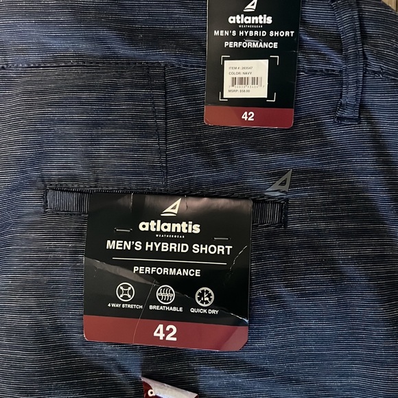 Men’s navy Atlantis Weathergear shorts - Picture 4 of 5